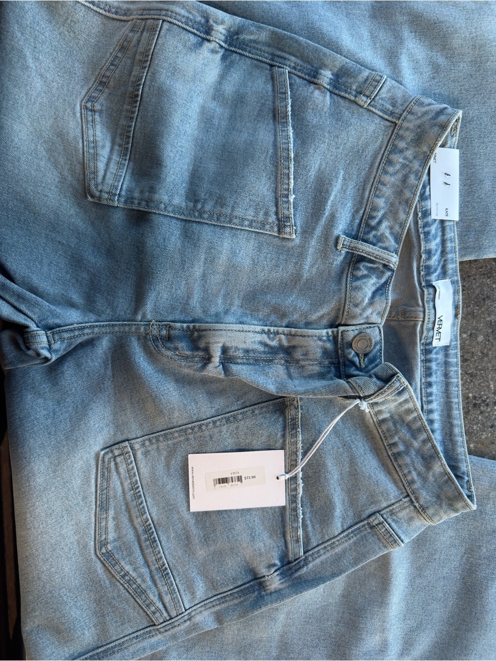 Light Blue Denim Women's Jeans Overalls by Aritzia